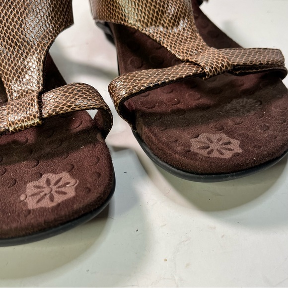 Orthaheel by Vionic Molly Orthotic Slide  Faux Snake Print - Picture 3 of 7